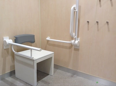 Primark: changing room for wheelchair users