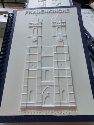 Tactile guide of the cathedral