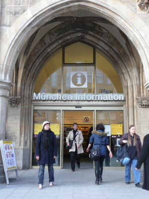 Tourist Information at City Hall from outside